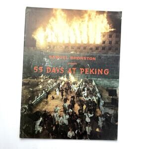 55 Days at Peking Movie Film Brochure Charlton Heston David Niven 1963 T81